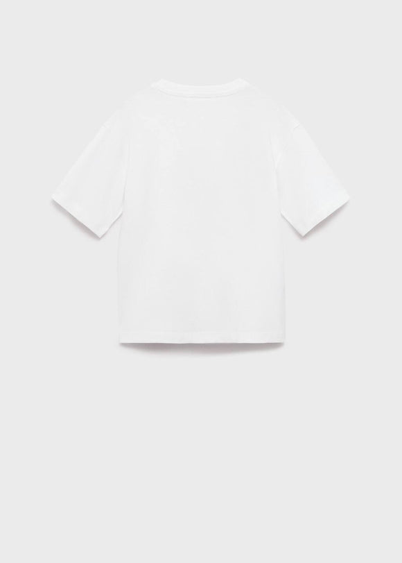 MANGO SILVER 87007714-02 MANGO KIDS BOY T-SHIRT SHORT SLEEVE