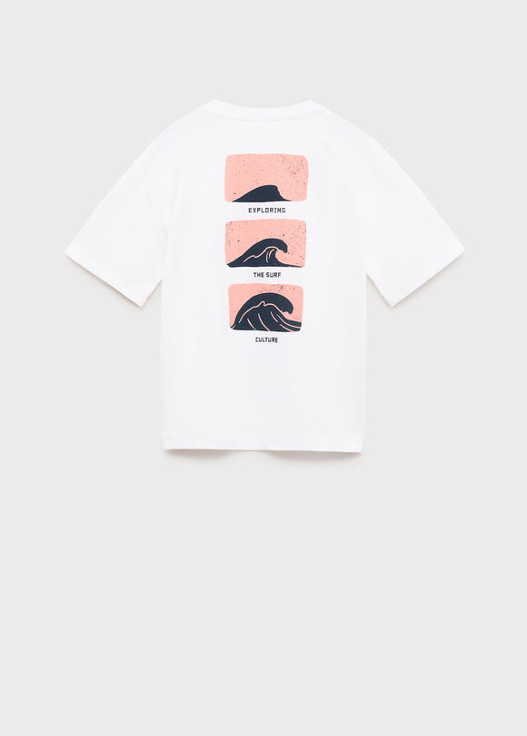 MANGO CULTURE 87007716-02 MANGO KIDS BOY T-SHIRT SHORT SLEEVE