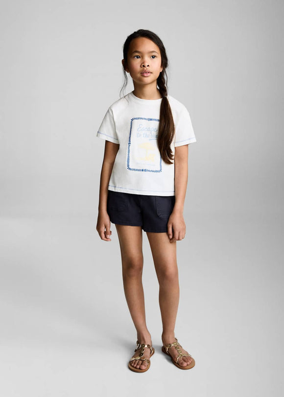 MANGO ESCAPE 87007907-02 MANGO KIDS GIRL T-SHIRT SHORT SLEEVE