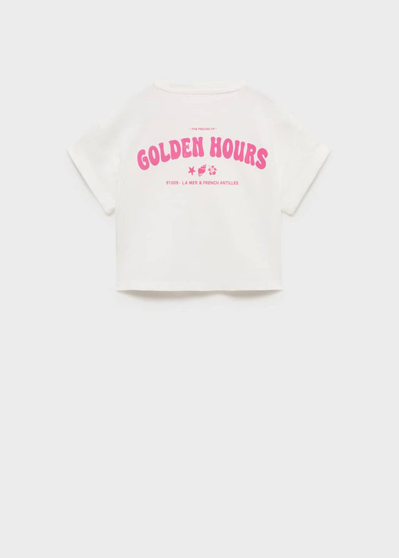 MANGO BARTH 87008284-02 MANGO KIDS GIRL T-SHIRT SHORT SLEEVE