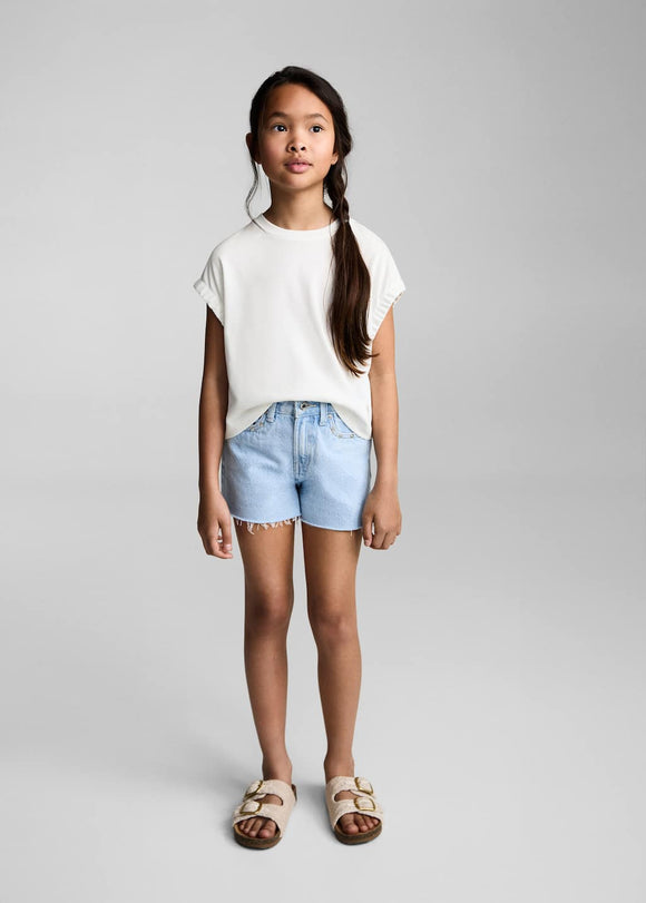 MANGO ELASTIC 87008286-02 MANGO KIDS GIRL T-SHIRT SHORT SLEEVE