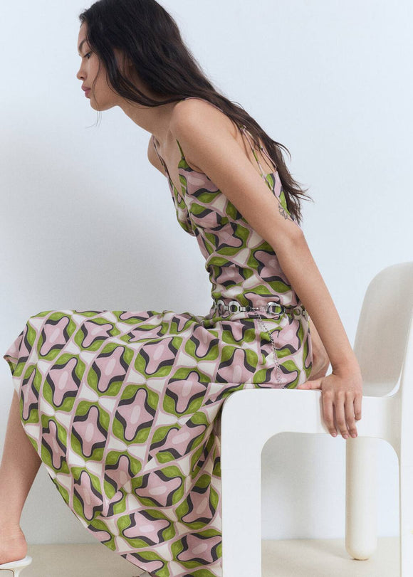 MANGO COSMO 87009084-81 MANGO WOMEN DRESS FULL LENGTH