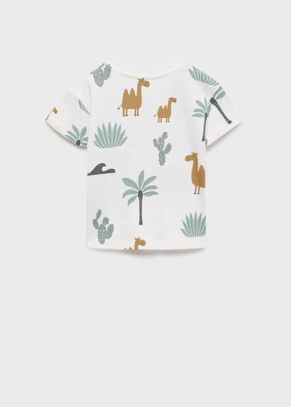 MANGO DESERT 87015959-02 MANGO KIDS BABY BOY T-SHIRT SHORT SLEEVE