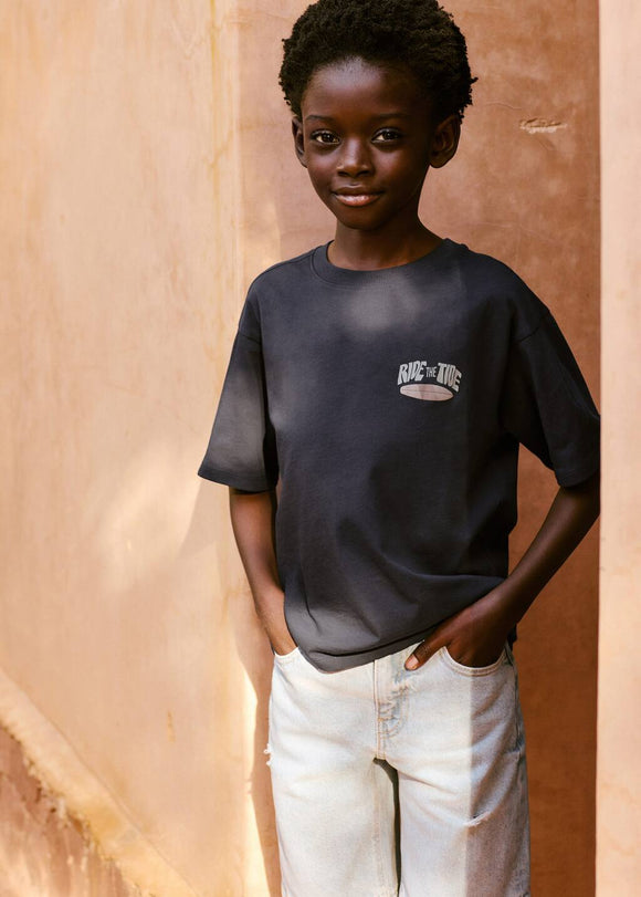 MANGO RIDETIDE 87017697-56 MANGO KIDS BOY T-SHIRT SHORT SLEEVE