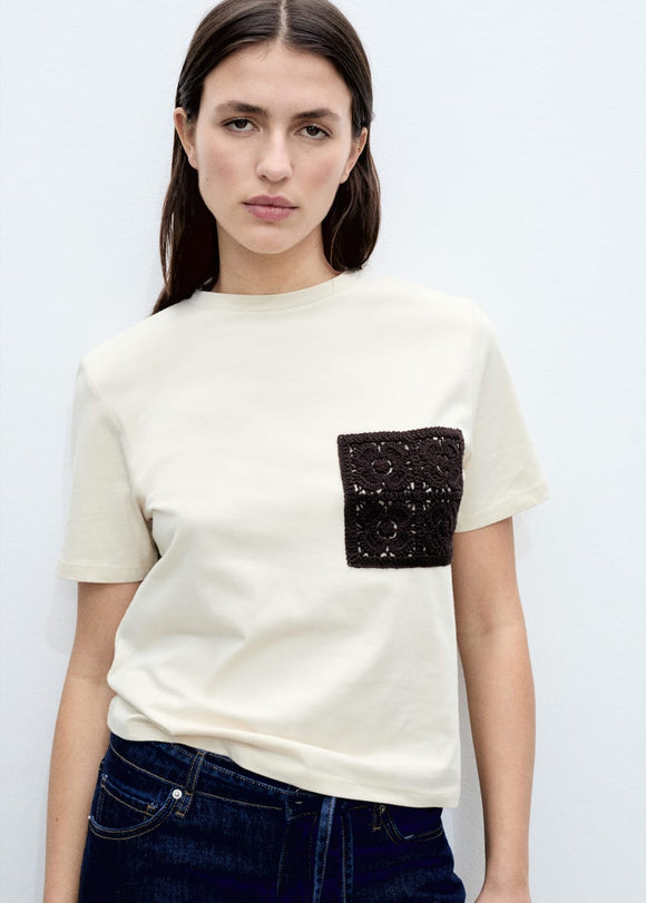 MANGO DAISY 87025762-08 MANGO WOMEN T-SHIRT SHORT SLEEVE