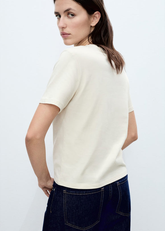 MANGO DAISY 87025762-08 MANGO WOMEN T-SHIRT SHORT SLEEVE