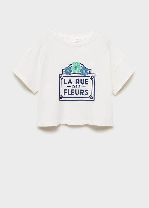 MANGO RUE 87026722-02 MANGO KIDS GIRL T-SHIRT SHORT SLEEVE