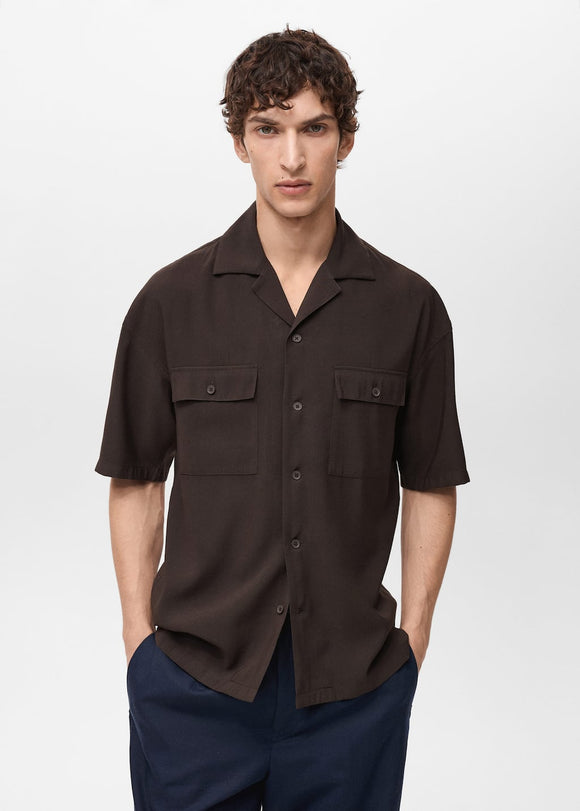 MANGO MALAGA1 87027904-32 MANGO MAN SHIRT SHORT SLEEVE