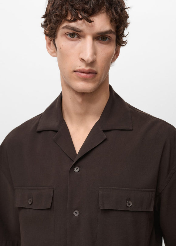 MANGO MALAGA1 87027904-32 MANGO MAN SHIRT SHORT SLEEVE