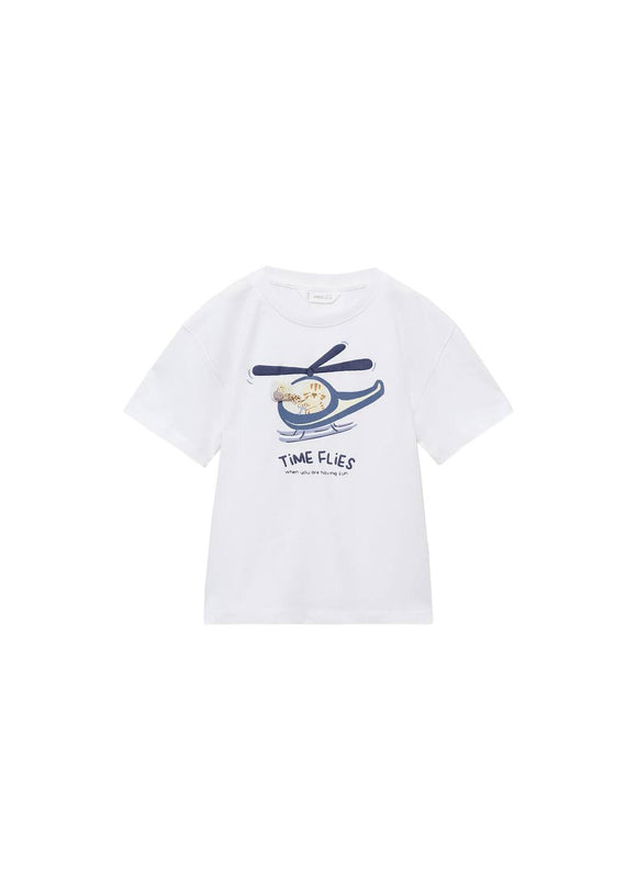 MANGO HELICOP 87034799-02 MANGO KIDS BABY BOY T-SHIRT SHORT SLEEVE