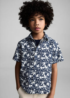 MANGO DAI 87035941-56 MANGO KIDS BOY SHIRT SHORT SLEEVE