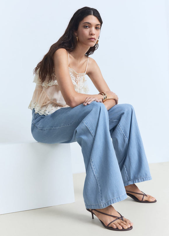 MANGO CRETA 87038649-TC MANGO WOMEN TROUSER