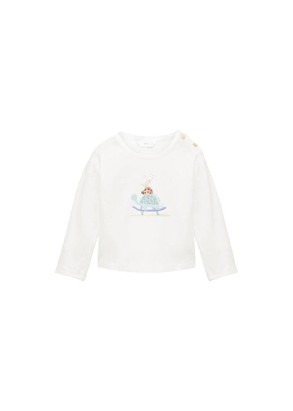 MANGO PLAYFUL 87041058-02 MANGO KIDS NEW BORN BABY T-SHIRT SHORT SLEEVE