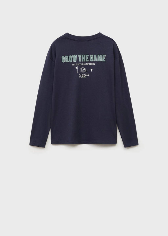 MANGO GROW 87043645-56 MANGO KIDS BOY T-SHIRT LONG SLEEVE