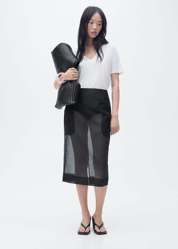 MANGO VISPI 87044080-01 MANGO WOMEN T-SHIRT SHORT SLEEVE