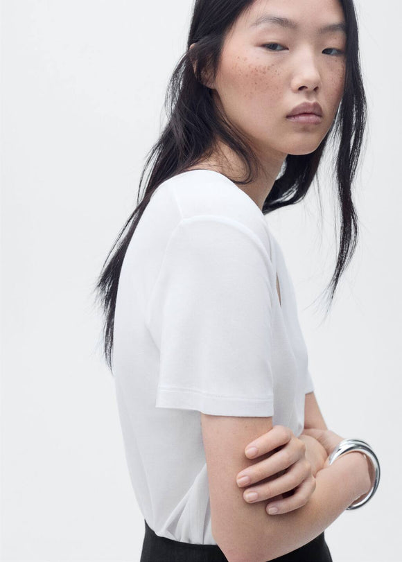 MANGO VISPI 87044080-01 MANGO WOMEN T-SHIRT SHORT SLEEVE