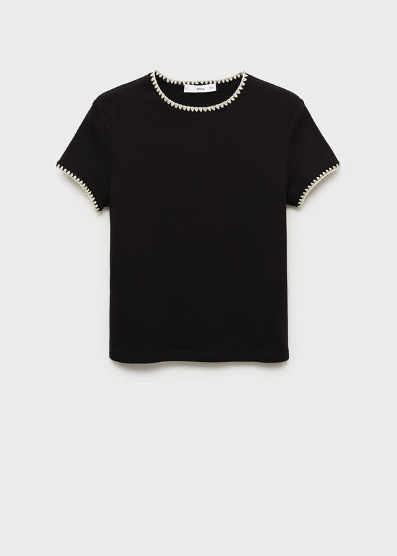MANGO LIRIO 87045749-99 MANGO WOMEN T-SHIRT SHORT SLEEVE