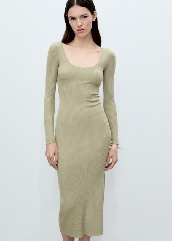 MANGO BAMBOLEO 87045750-37 MANGO WOMEN DRESS KNEE LENGTH