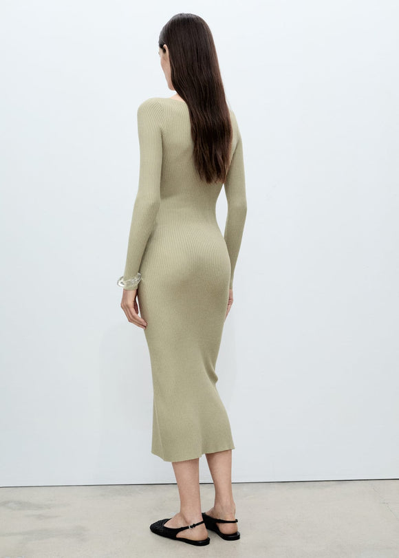 MANGO BAMBOLEO 87045750-37 MANGO WOMEN DRESS KNEE LENGTH