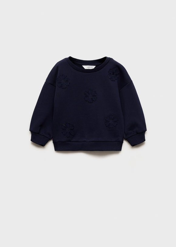 MANGO PATCH 87045970-56 MANGO KIDS BABY GIRL SWEATSHIRT