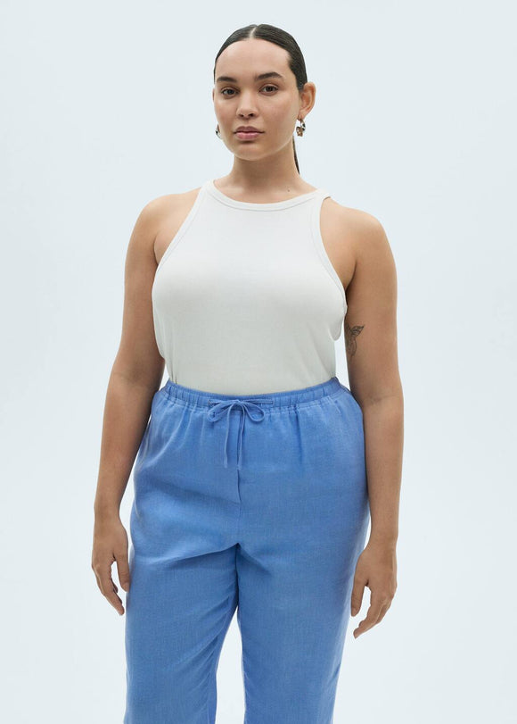 MANGO LINEN 87046342-52 MANGO WOMEN TROUSER