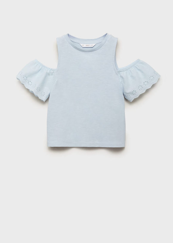 MANGO SHOULD 87046715-50 MANGO KIDS GIRL T-SHIRT SHORT SLEEVE