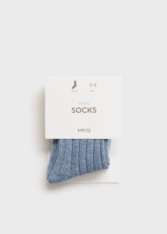 MANGO BLUE 87052542-52 MANGO KIDS NEW BORN BABY SOCK