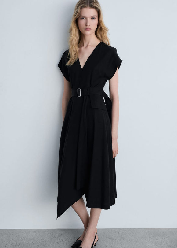 MANGO BASSETT 87064801-99 MANGO WOMEN DRESS FULL LENGTH
