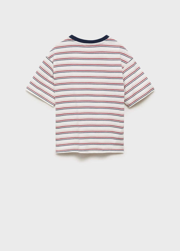 MANGO STRIPBOY 87076345-02 MANGO KIDS BOY T-SHIRT SHORT SLEEVE