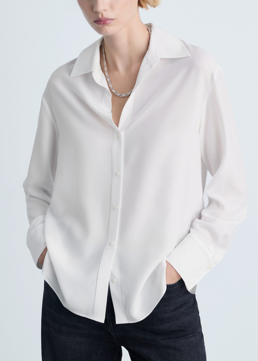 MANGO LIMA 87084067-02 MANGO WOMEN SHIRT LONG SLEEVE | Sonee