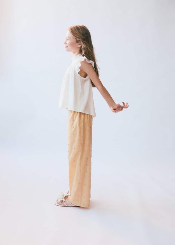 MANGO MOUSSE 87085949-15 MANGO KIDS GIRL TROUSERS