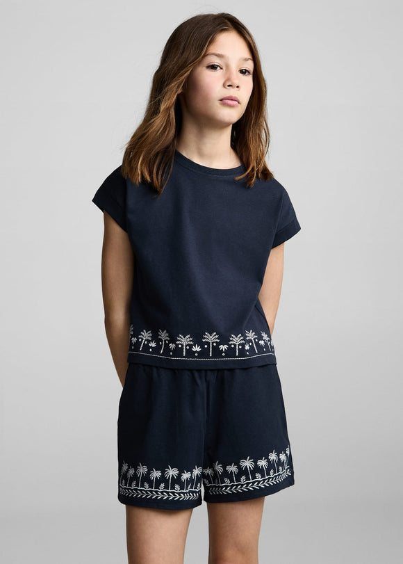 MANGO PALMS 87087891-56 MANGO KIDS GIRL SHORT