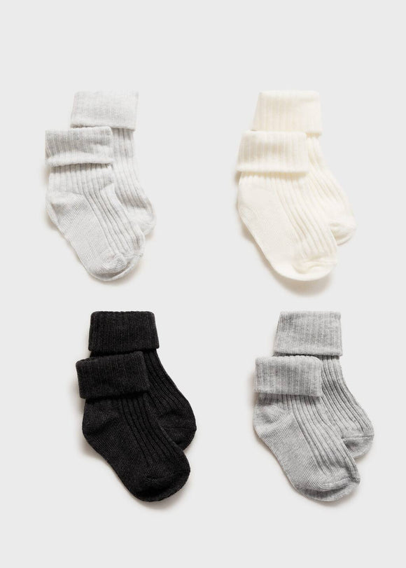 MANGO GRISES 87092540-92 MANGO KIDS NEW BORN BABY SOCK