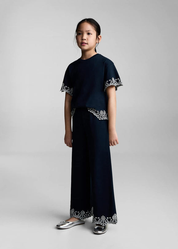 MANGO SUIZPANT 87095947-56 MANGO KIDS GIRL TROUSERS