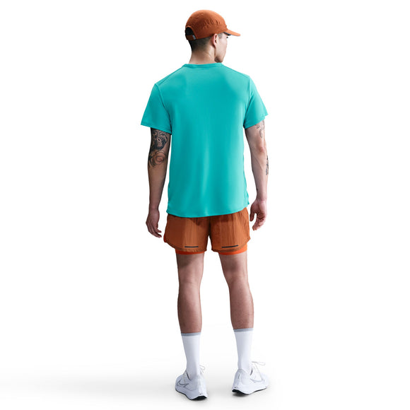 NIKE AS M NK DF UV MILER SS DV9316-345 T-SHIRT SHORT SLEEVE RUNNING (M)