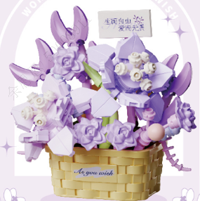 MINISO FLOWER LANGUAGE SERIES ( FLOWER MEMORY ) 2018528111106 BUILDING BLOCKS