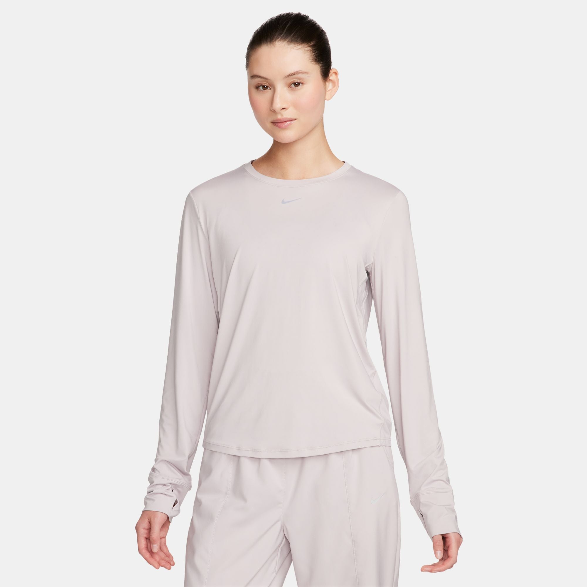 NIKE/ナイキ/W NK ONE RELAXED DF LS TOP Nike One Relaxed Dri-FIT Cropped Short-Sleeved Top - Women's