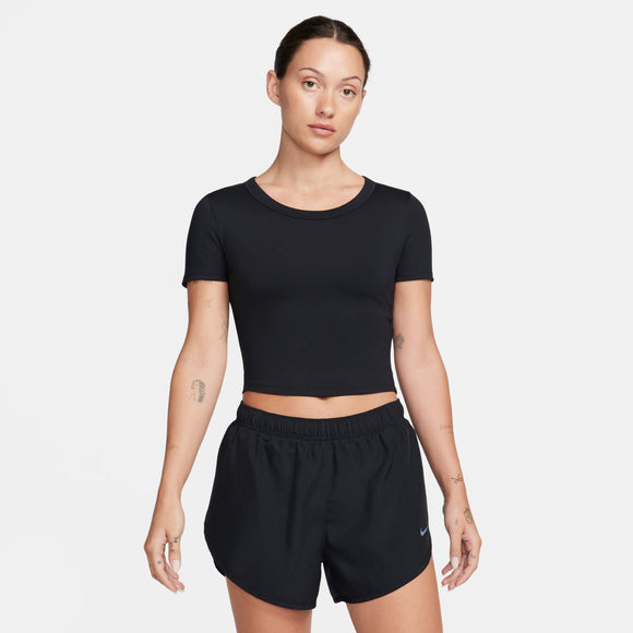 NIKE W NK ONE FITTED DF SS TOP FN2804-010 TOP SHORT SLEEVE TRAINING (W)