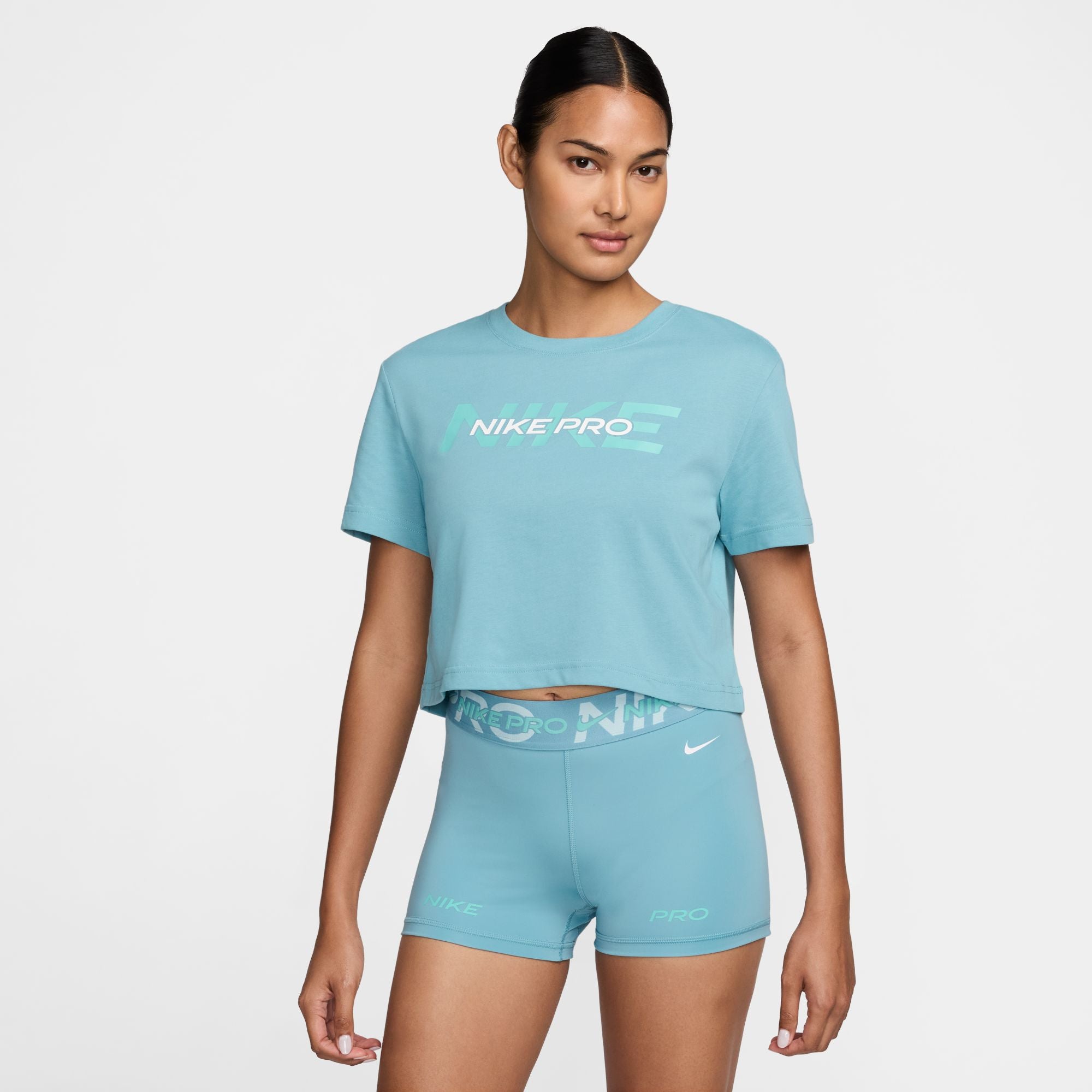 NIKE AS W NK PRO SS CRP TEE FA24 HF0764-464 TOP SHORT SLEEVE