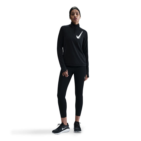 NIKE W NK SWSH HBR HZ MID HJ2225-010 TOP LONG SLEEVE RUNNING (W)