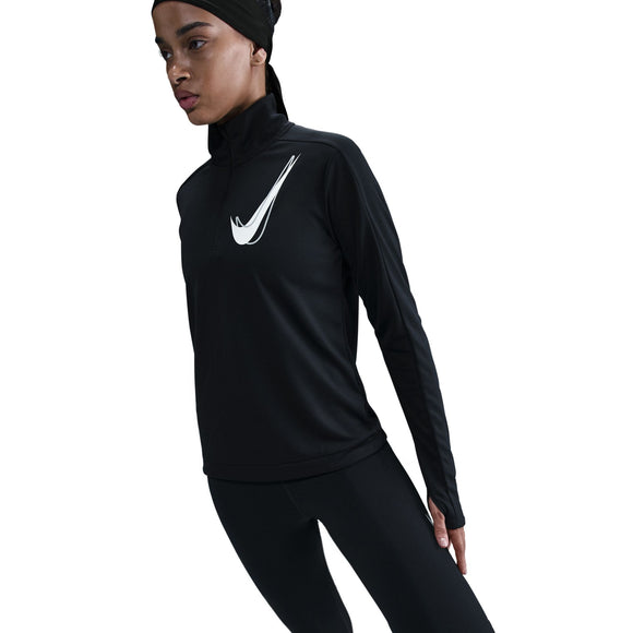 NIKE W NK SWSH HBR HZ MID HJ2225-010 TOP LONG SLEEVE RUNNING (W)