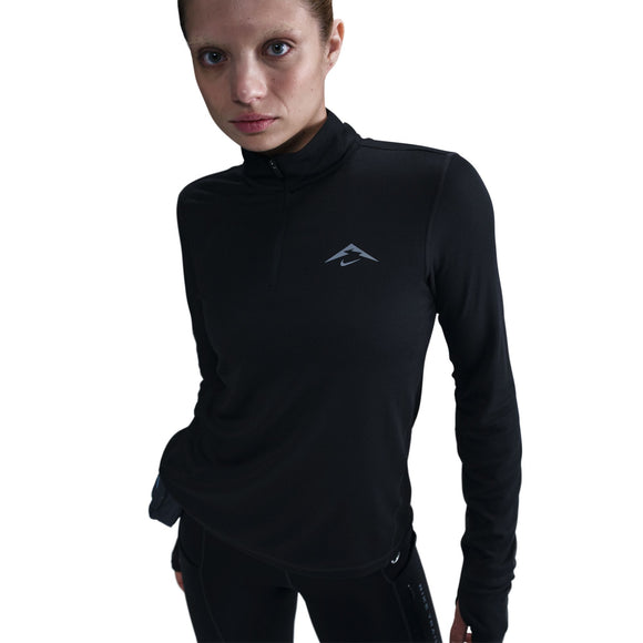 NIKE W NK TRAIL DF HZ MIDLAYER HJ2248-010 TOP LONG SLEEVE RUNNING (W)
