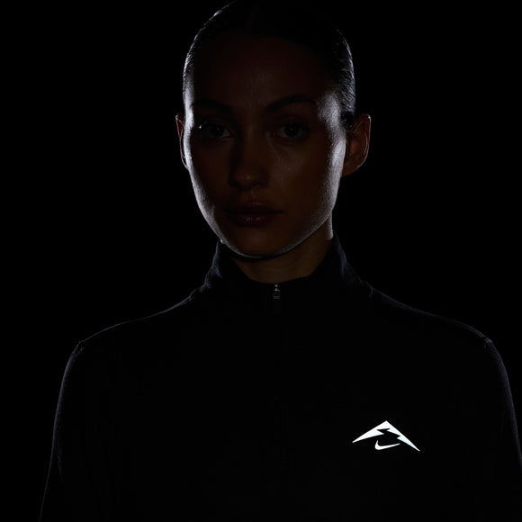 NIKE W NK TRAIL DF HZ MIDLAYER HJ2248-010 TOP LONG SLEEVE RUNNING (W)