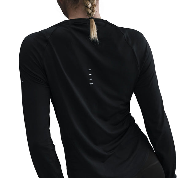 NIKE W NK SWIFT DF UV LS CRW HQ0503-010 TOP LONG SLEEVE RUNNING (W)