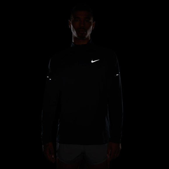 NIKE M NK DF STRIDE HZ MIDLAYER HV2180-010 T-SHIRT LONG SLEEVE RUNNING (M)