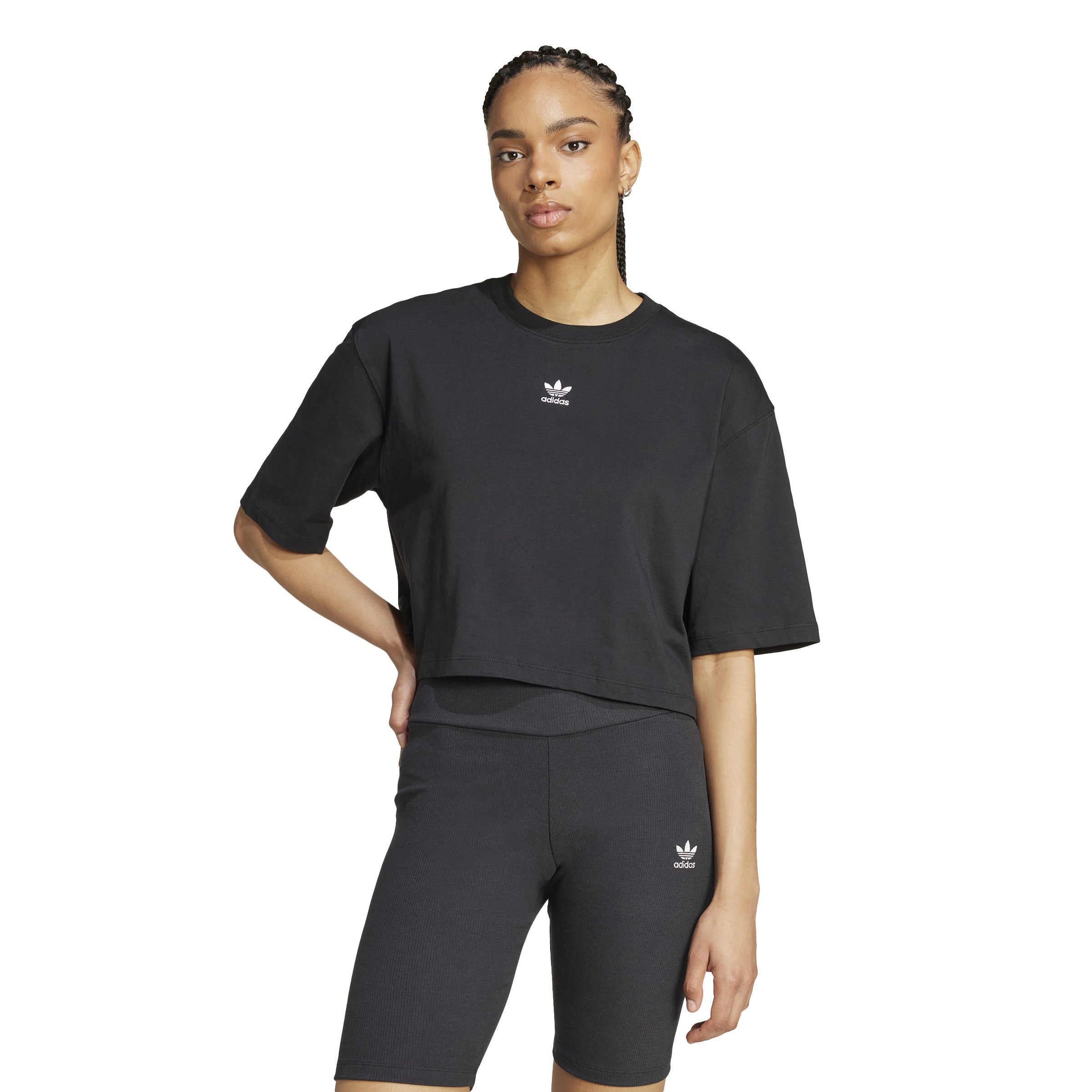 ADIDAS ESS CROP TEE IW5706 T-SHIRT SHORT SLEEVE (W) | Sonee Sports