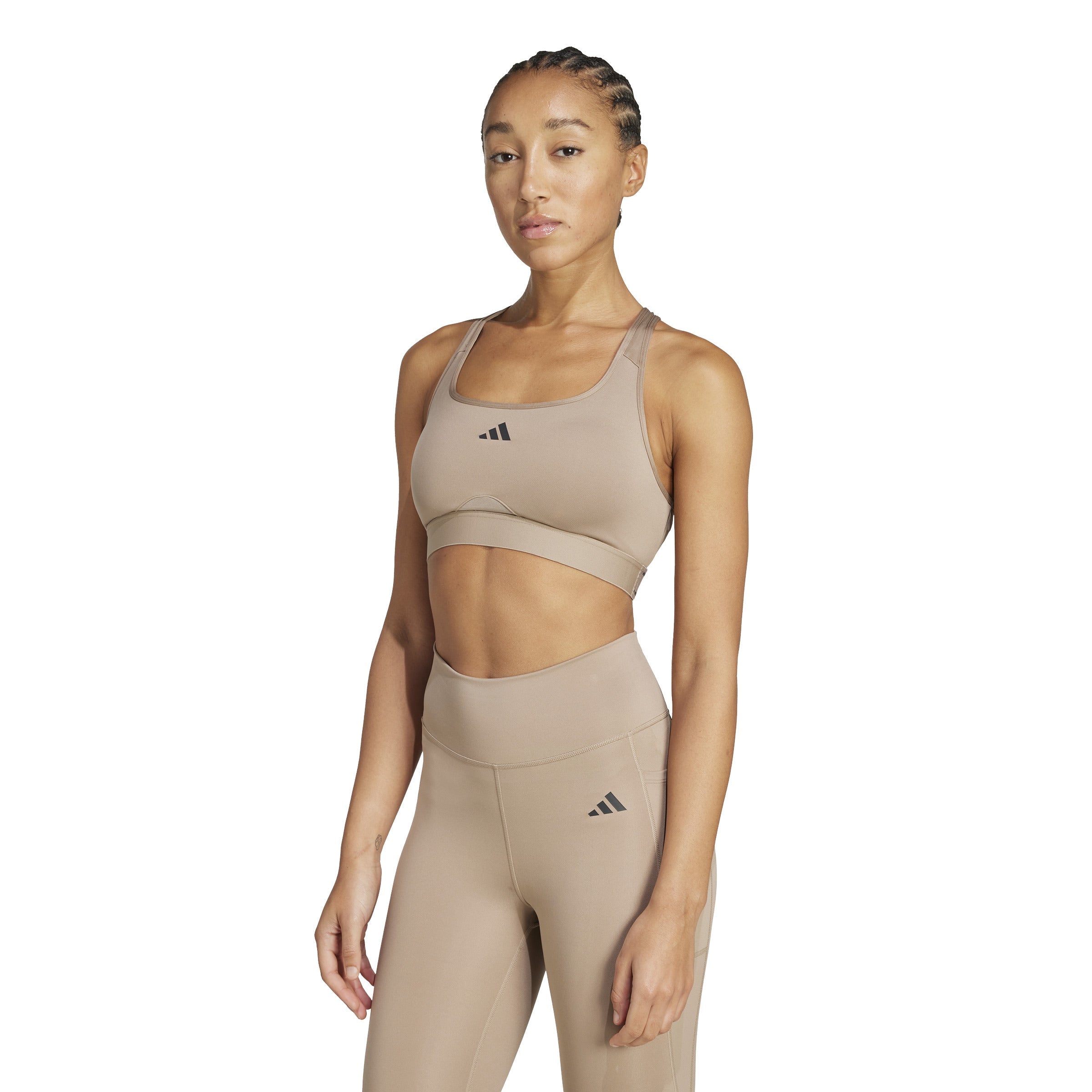 ポールダンスウェア　ベージュラメ ADIDAS PWRCT MS BRA JW5260 SPORTS BRA (W) | Sonee Sports