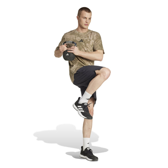 ADIDAS POWER AOP TEE JX6286 T-SHIRT SHORT SLEEVE TRAINING (M)