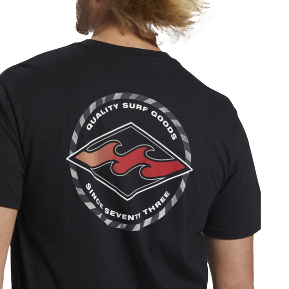 BILLABONG ROTOR DIAMOND SS TEE BBLOCM261-BLK T-SHIRT SHORT SLEEVE (M)