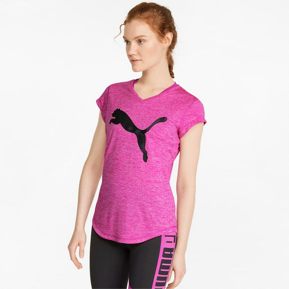 PUMA TRAIN FAVORITE HEATHER CAT TEE 51952613 TOP SHORT SLEEVE TRAINING (W)
